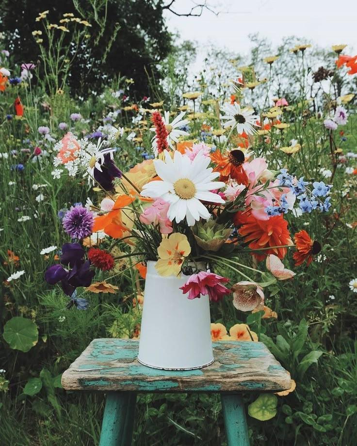 Sunset Embrace: Amber Floral Symphony